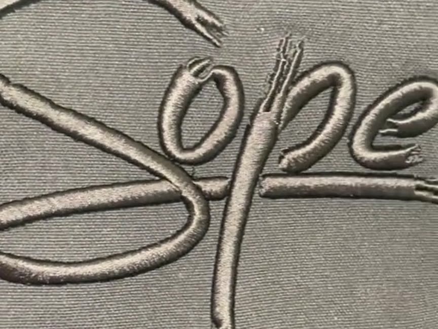 3D puff embroidery for Sope