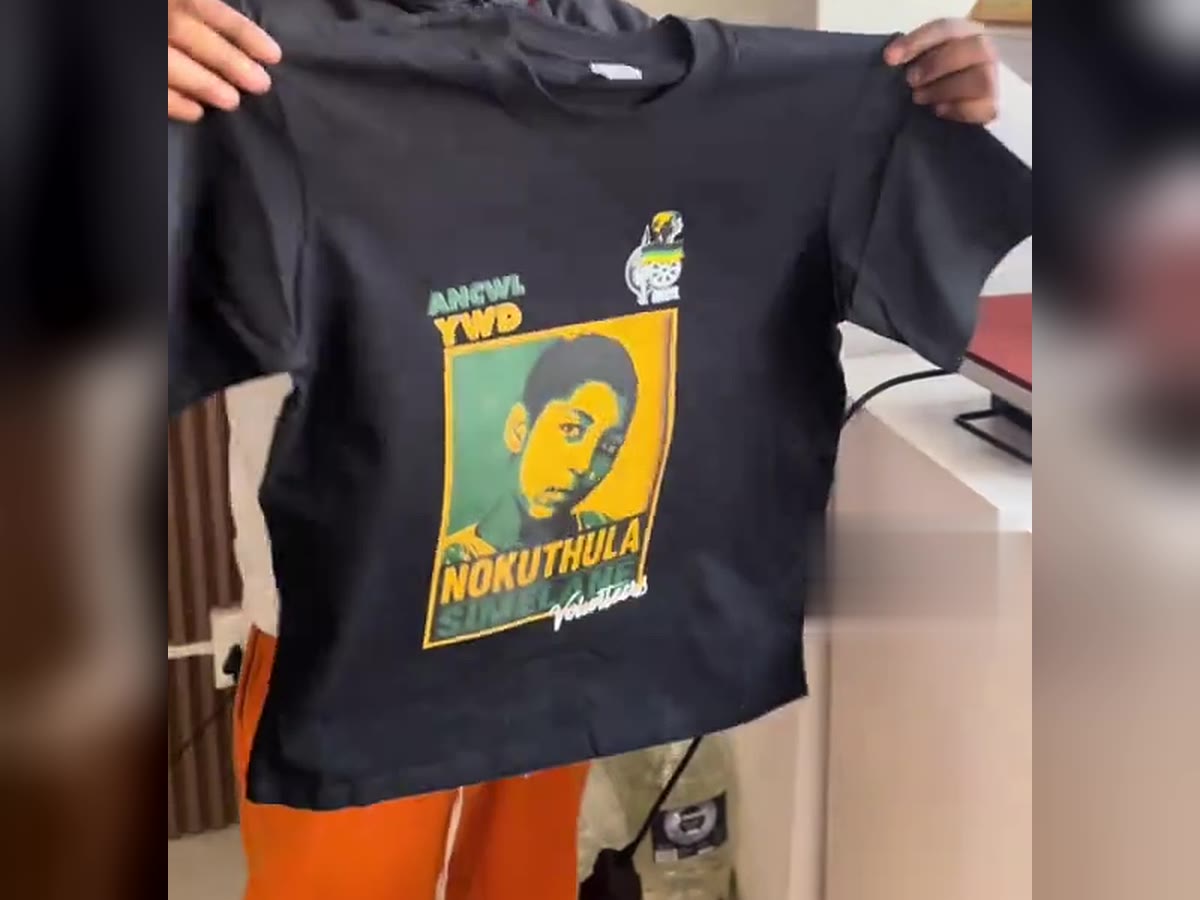 Commemorative T-shirts for the ANC Women’s League Young Women’s Desk
